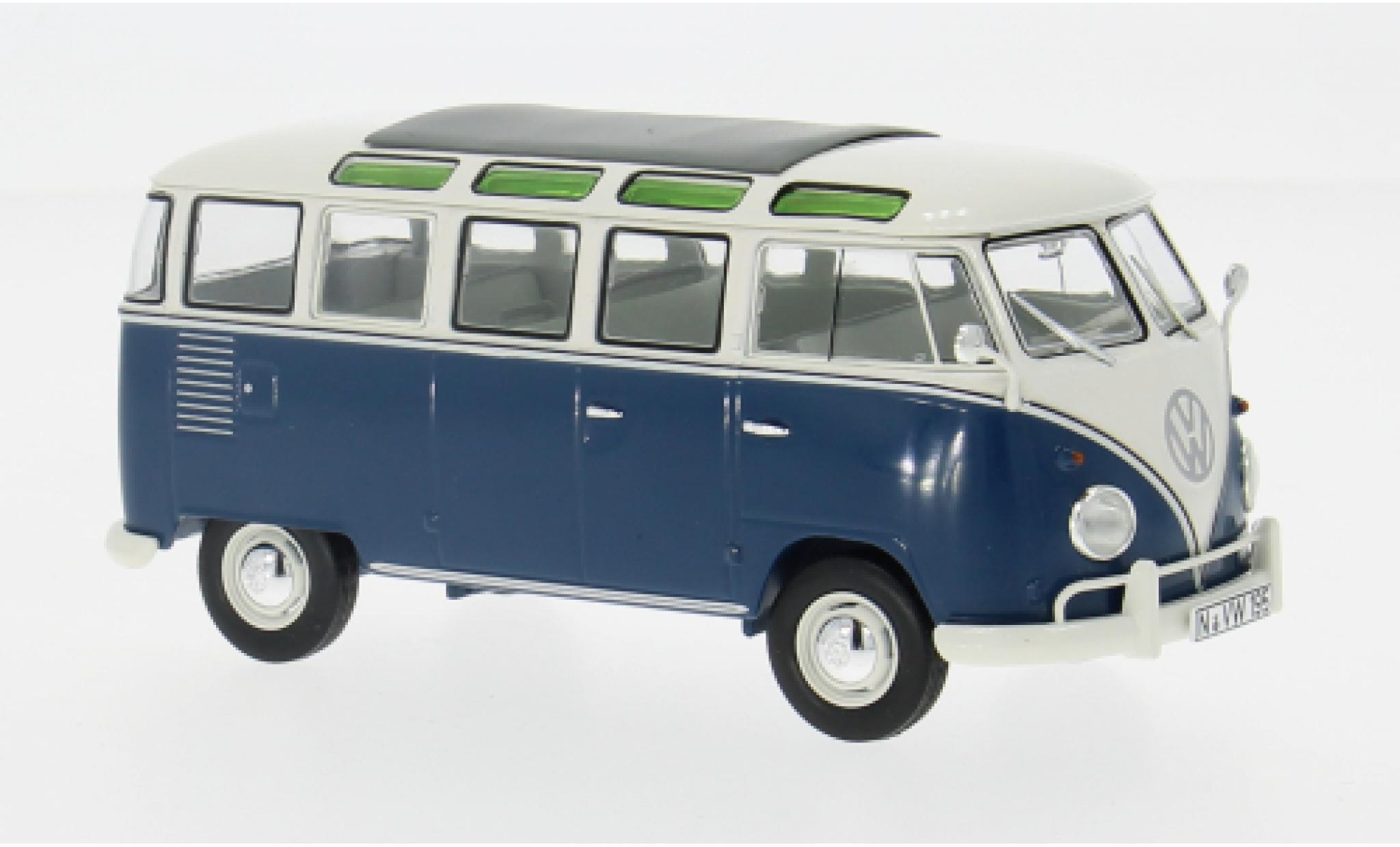 Volkswagen T1 1/32 Schuco Samba blau 1:32 modellino in miniatura