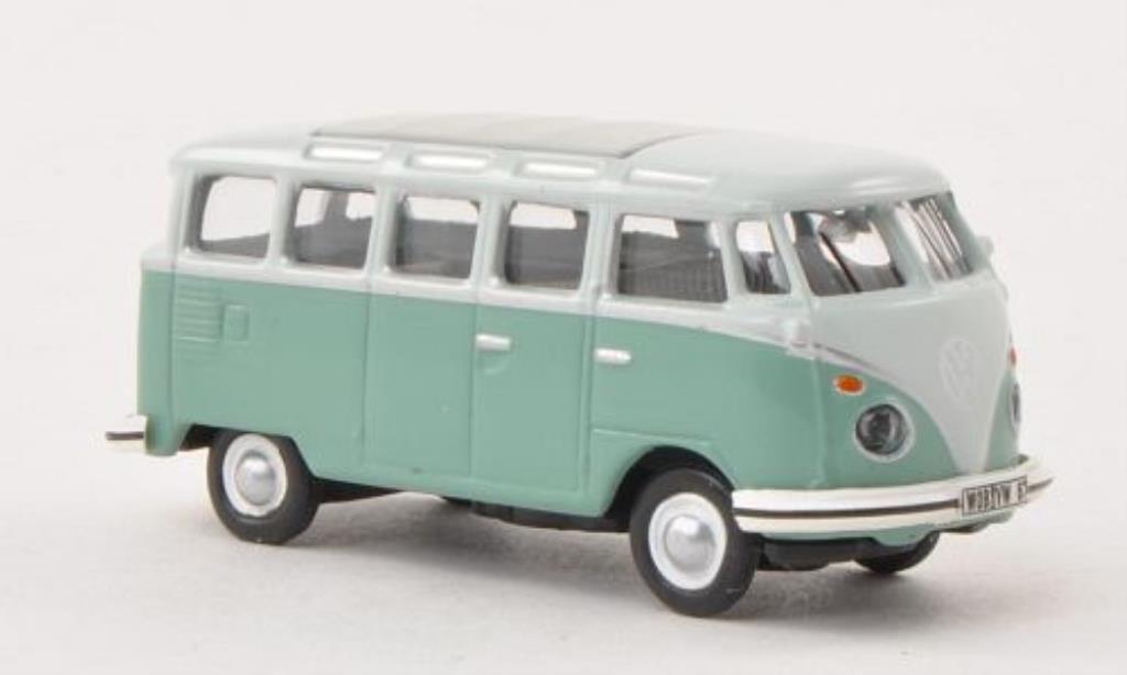 Volkswagen T1 1/87 Schuco Samba grigio-grun/grigio modellino in miniatura