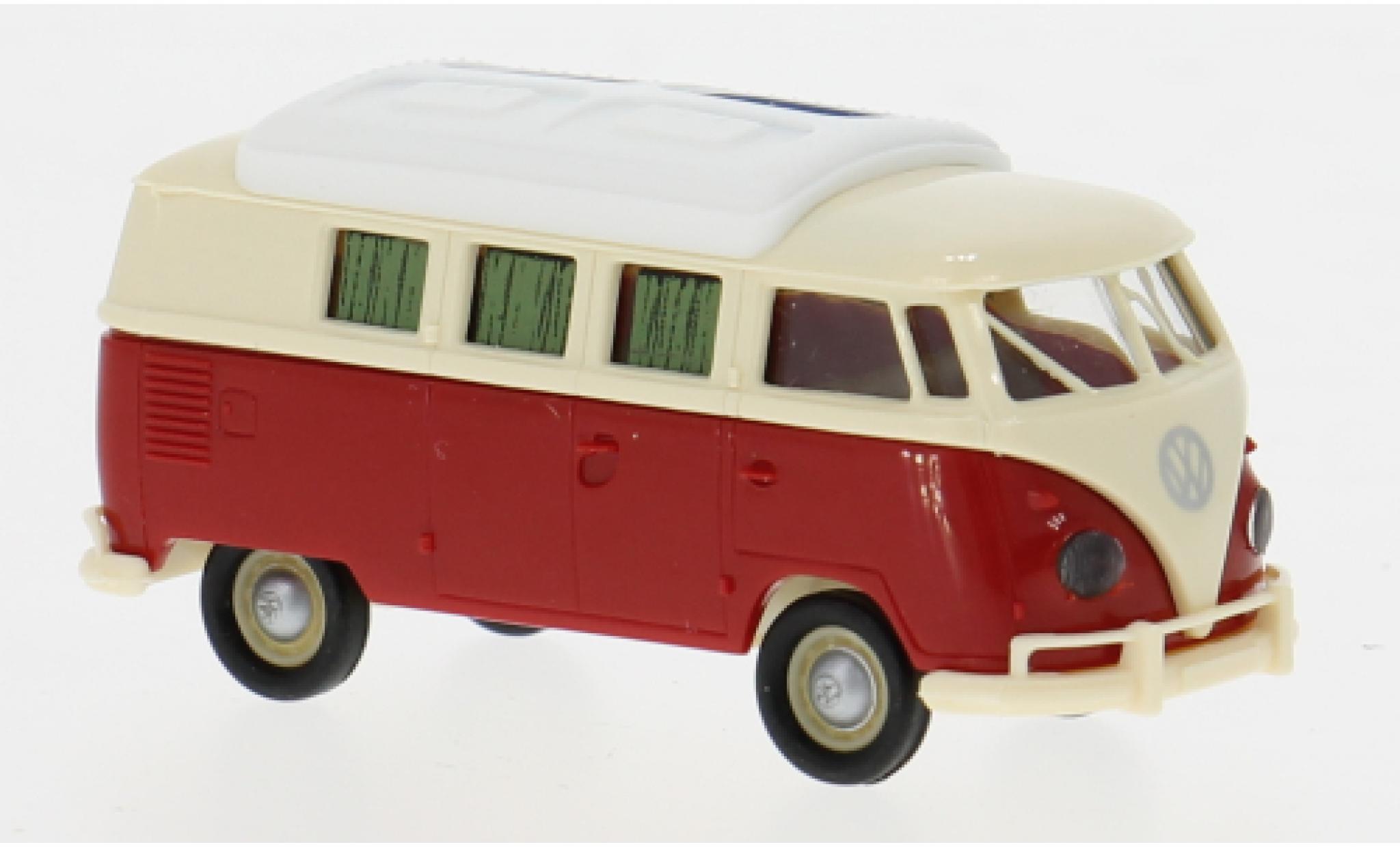 Volkswagen T1 1/87 Brekina b Camper beige/rot 1960 1:87 modellini auto