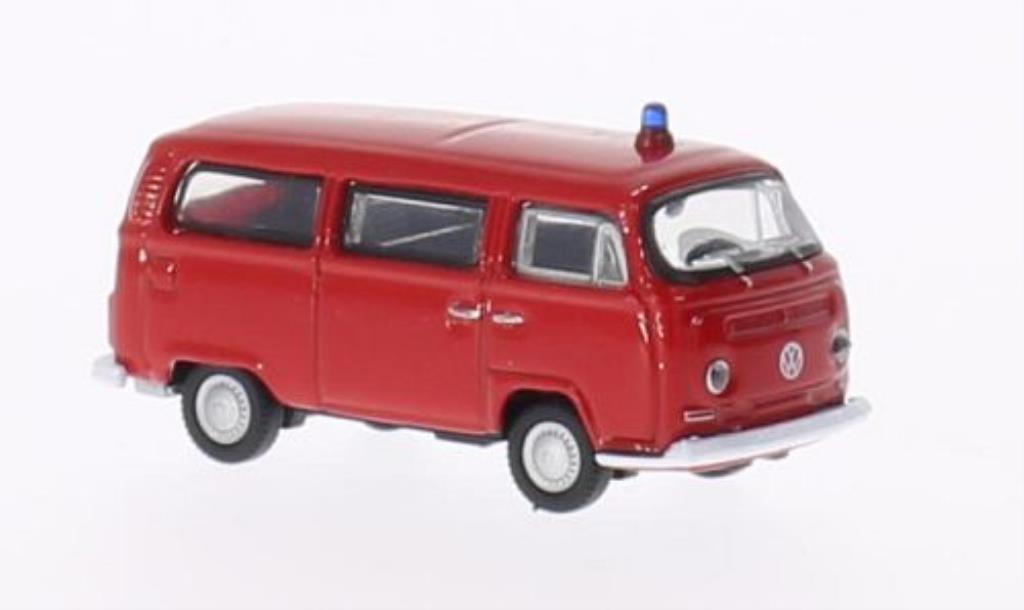 Volkswagen T2 1/87 Welly Bus Feuerwehr 1972 modellino in miniatura