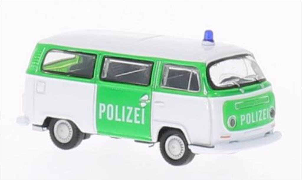 Volkswagen T2 1/87 Welly Bus Polizei 1972 modellino in miniatura