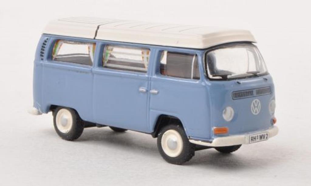 Volkswagen T2 1/87 Bub Camping blu/bianco modellino in miniatura