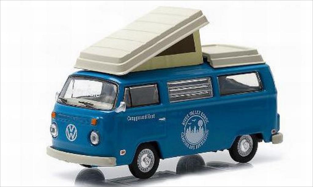 Volkswagen T2 1/64 Greenlight Campmobile River Valley Gorge modellino in miniatura
