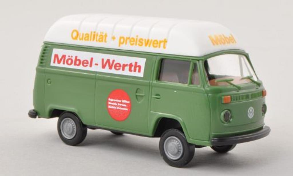 Volkswagen T2 1/87 Brekina Hochdach-Kasten Mobel Werth (CH) modellino in miniatura