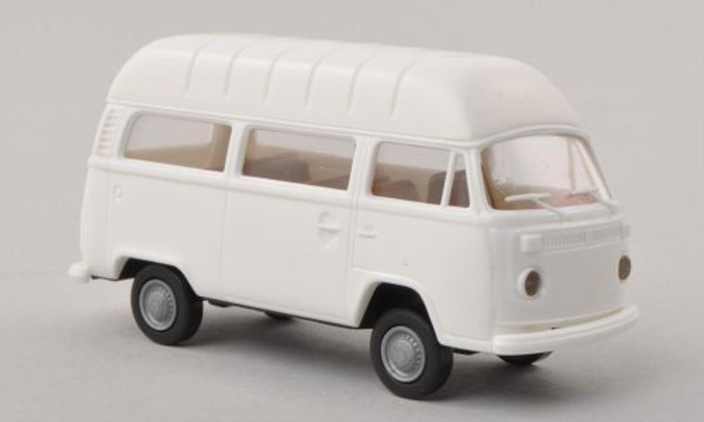 Volkswagen T2 1/87 Brekina Hochdach-Kombi bianco modellino in miniatura