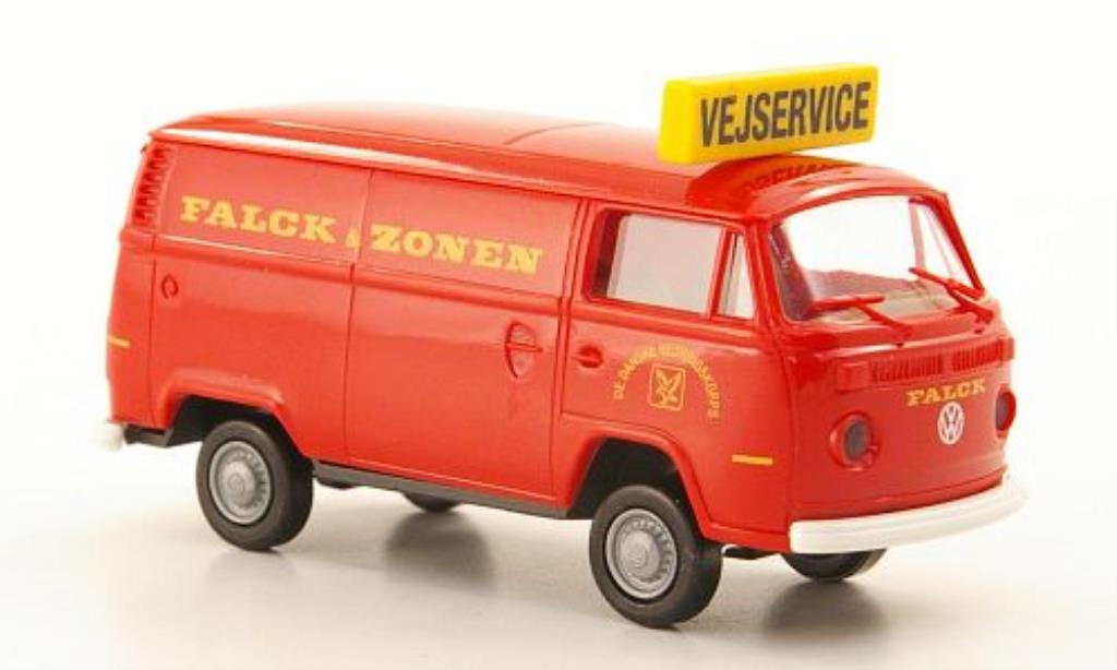 Volkswagen T2 1/87 Brekina Kasten Vejservice - Falck & Zonen (DK) modellino in miniatura