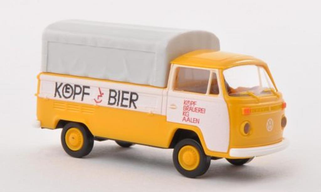 Volkswagen T2 1/87 Brekina Pritsche Kopf Bier modellino in miniatura