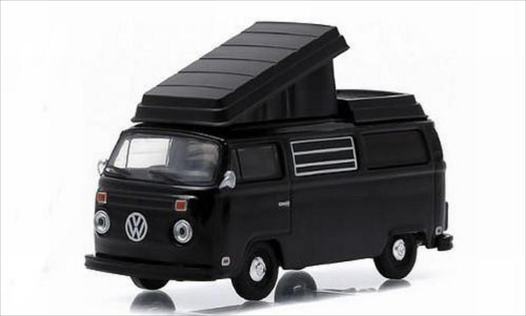 Volkswagen T2 1/64 Greenlight Westfalia nero 1973 modellino in miniatura