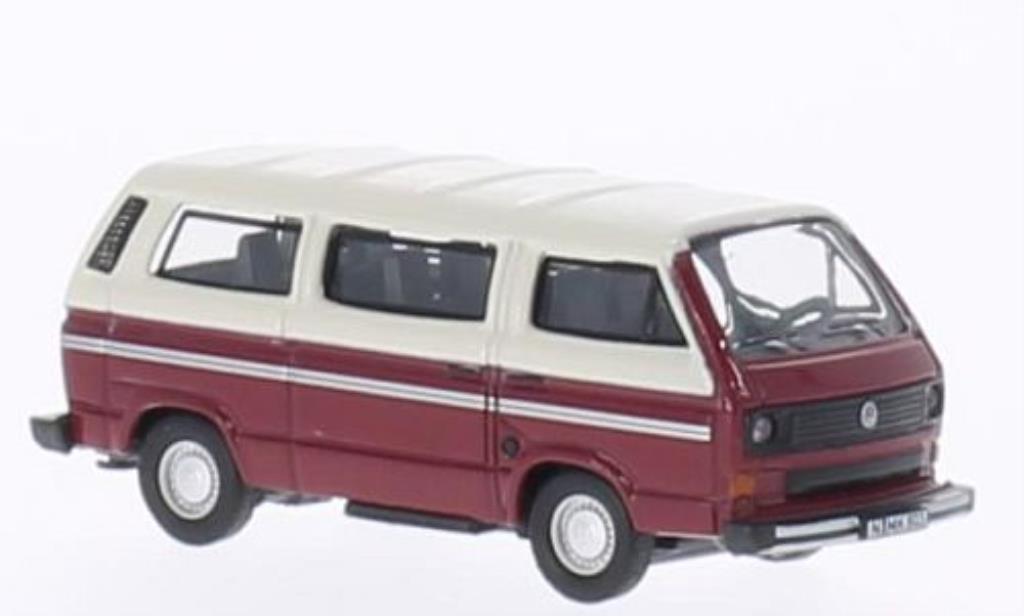 Volkswagen T3 1/87 Schuco Bus rosso/bianco modellino in miniatura