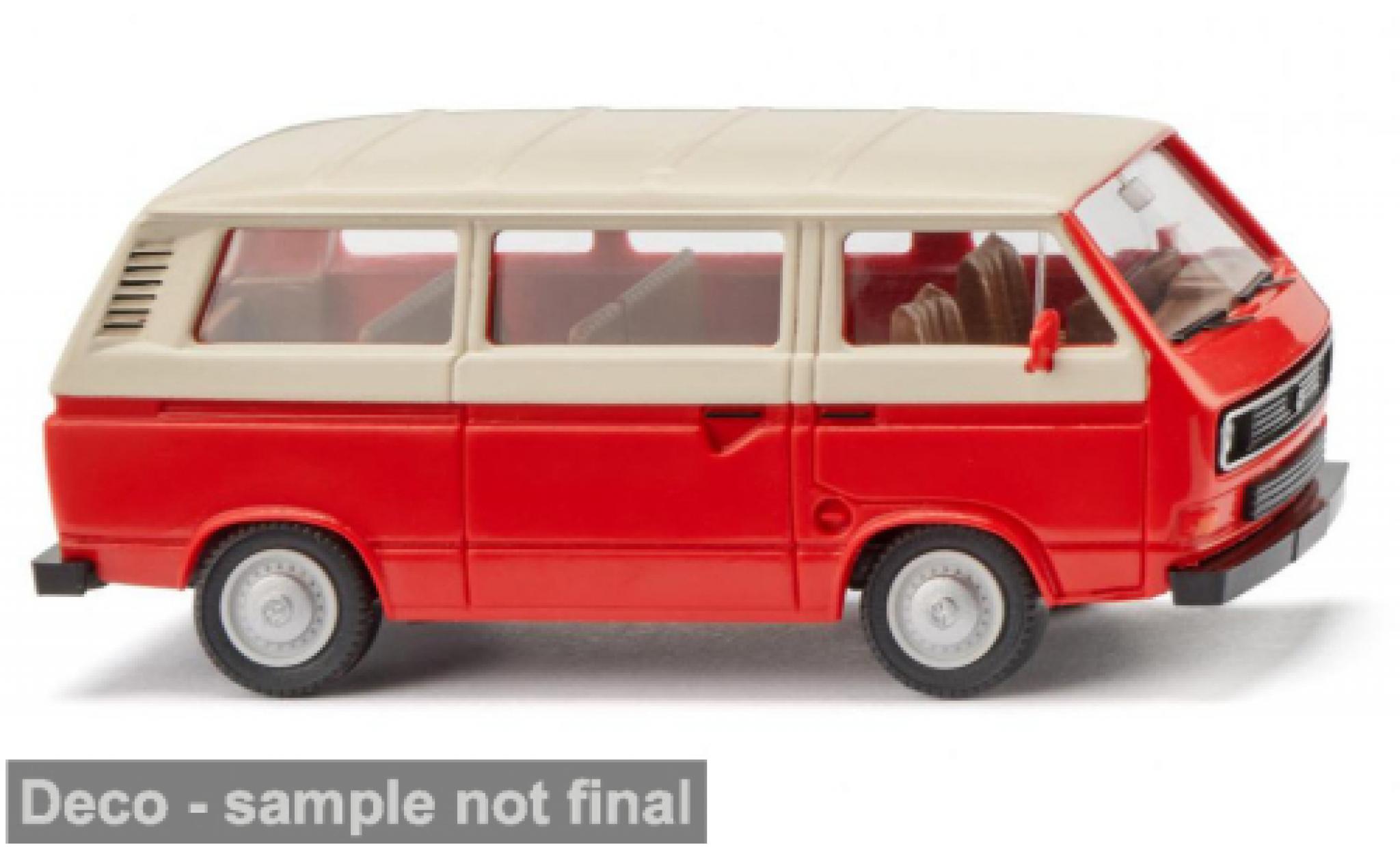Volkswagen T3 1/87 Wiking Bus rot/beige 1979 1:87 modellini auto