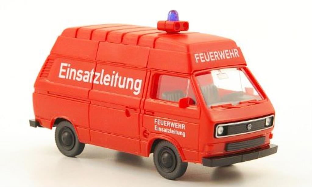 Volkswagen T3 1/87 Wiking Hochdachkasten Feuerwehr Einsatzleitung modellino in miniatura