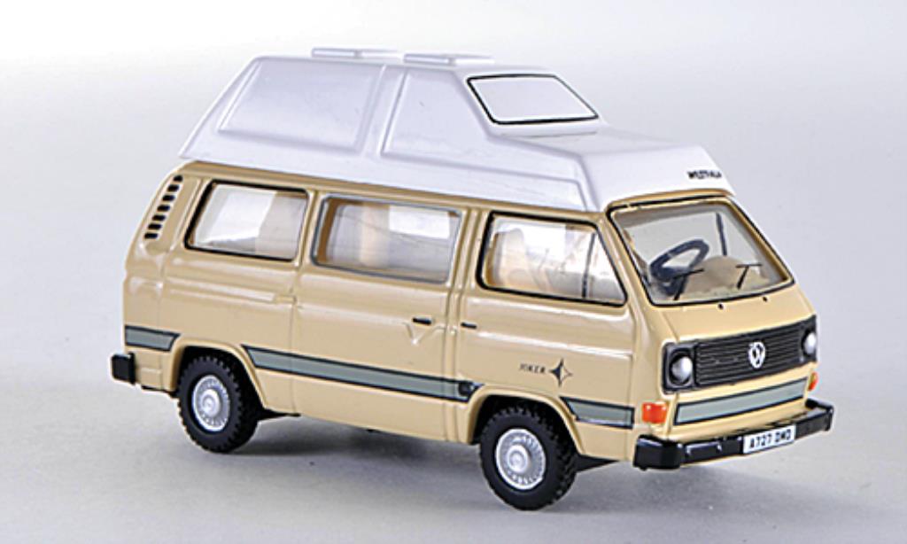 Volkswagen T3 1/76 Oxford Joker Hochdach beige LHD modellino in miniatura
