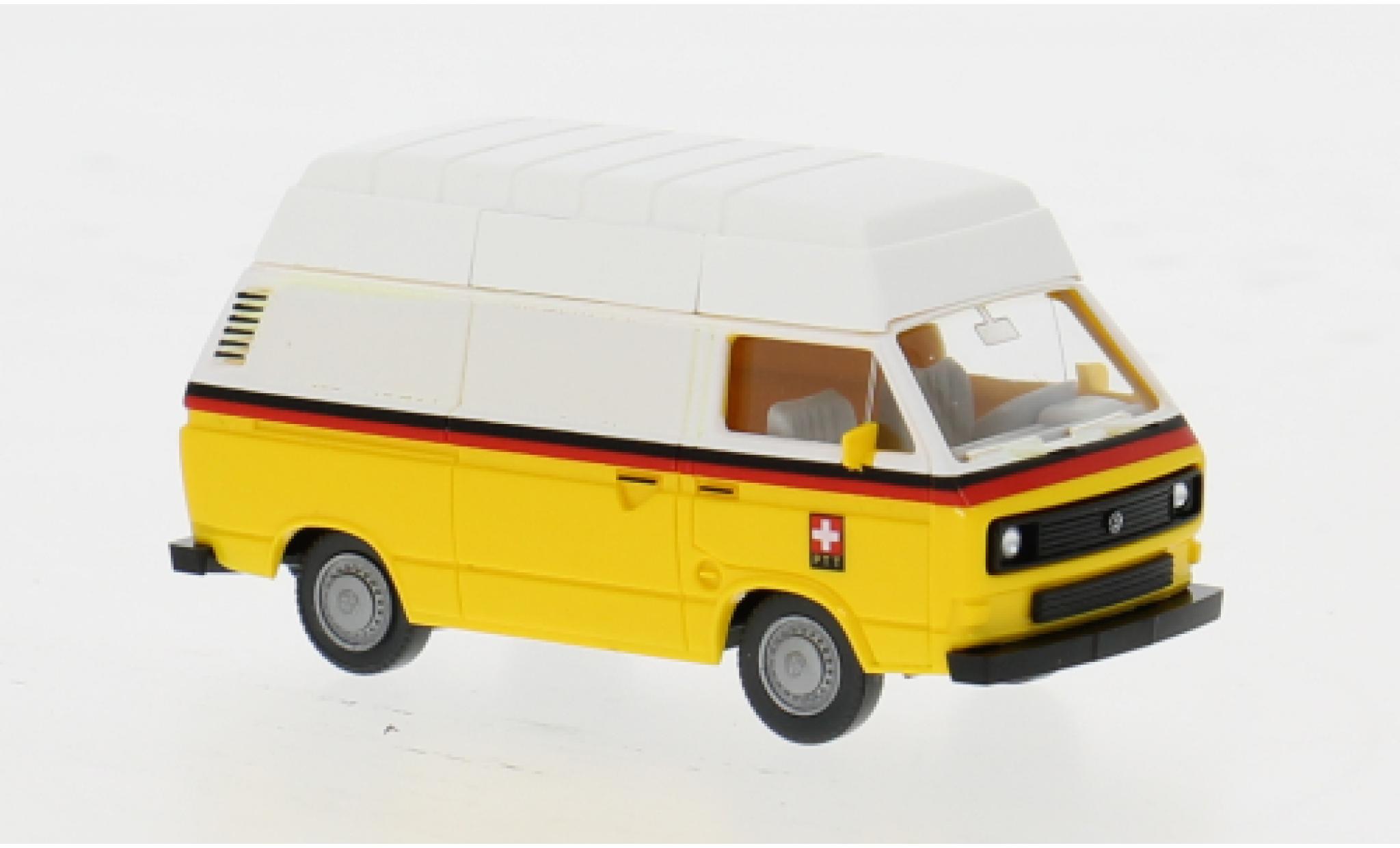 Volkswagen T3 1/87 Wiking Kastenwagen 1979 Schweizer Post (CH) 1:87 modellino in miniatura