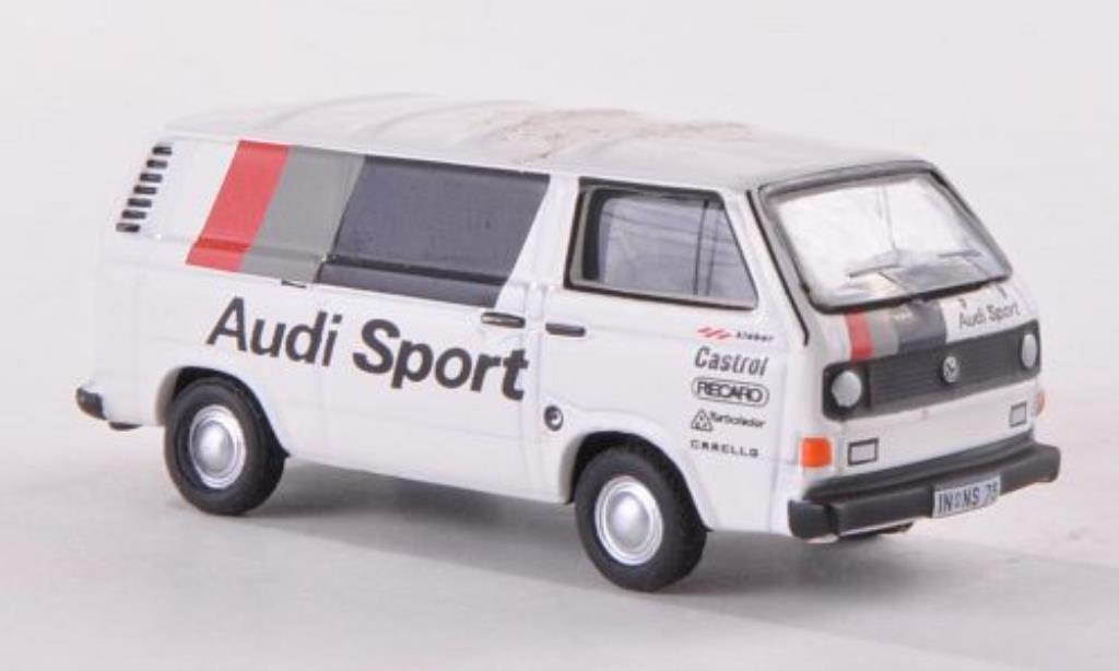 Volkswagen T3 1/87 Bub Kastenwagen Audi-Sport modellino in miniatura