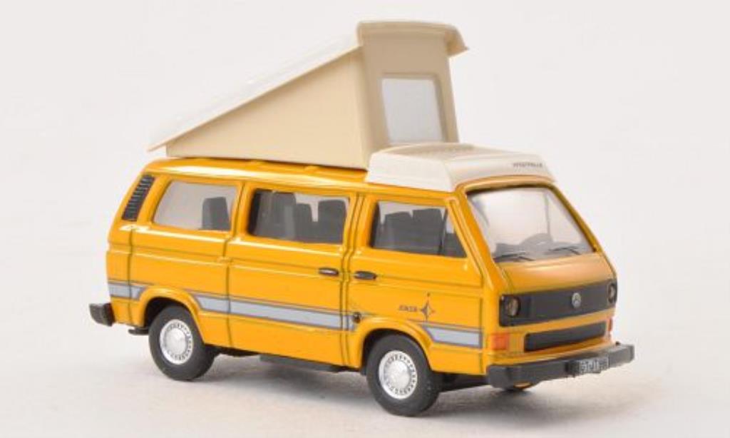 Volkswagen T3 1/87 Schuco Westfalia Joker giallo/bianco modellino in miniatura