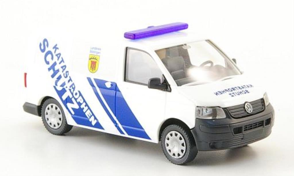 Volkswagen T5 1/87 Wiking Kastenwagen Katastrophenschutz modellino in miniatura
