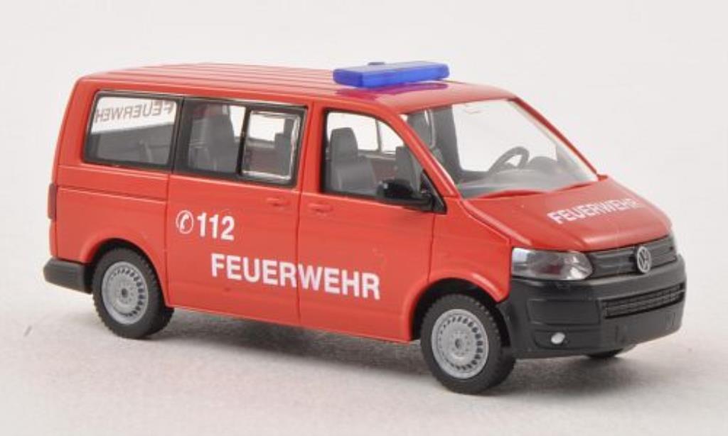 Volkswagen T5 1/87 Wiking Multivan Feuerwehr modellino in miniatura