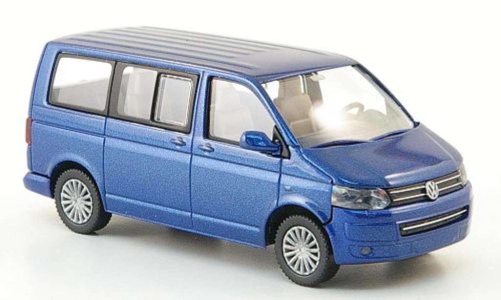Volkswagen T5 1/87 Wiking Multivan blu modellino in miniatura