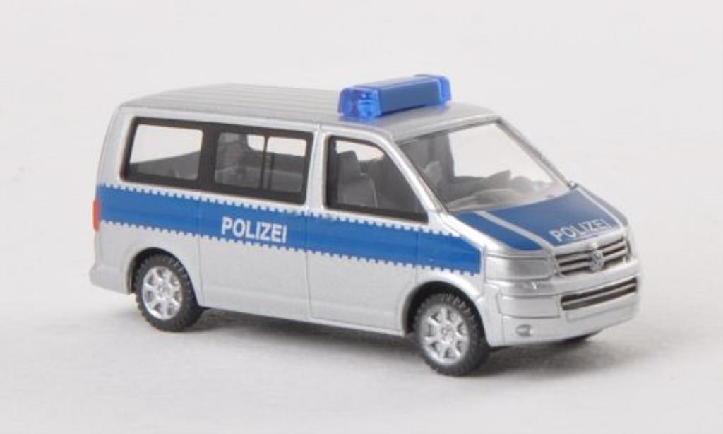 Volkswagen T5 1/160 Wiking Multivan Polizei modellino in miniatura