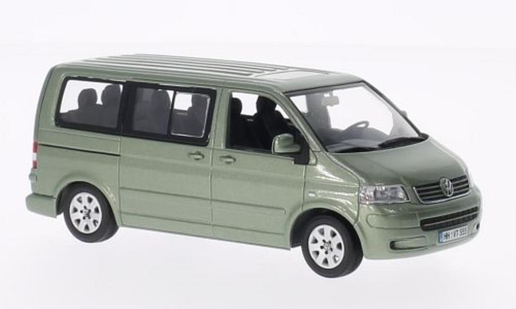 Volkswagen T5 1/43 Minichamps Multivan grigiogrun 2003 modellino in miniatura