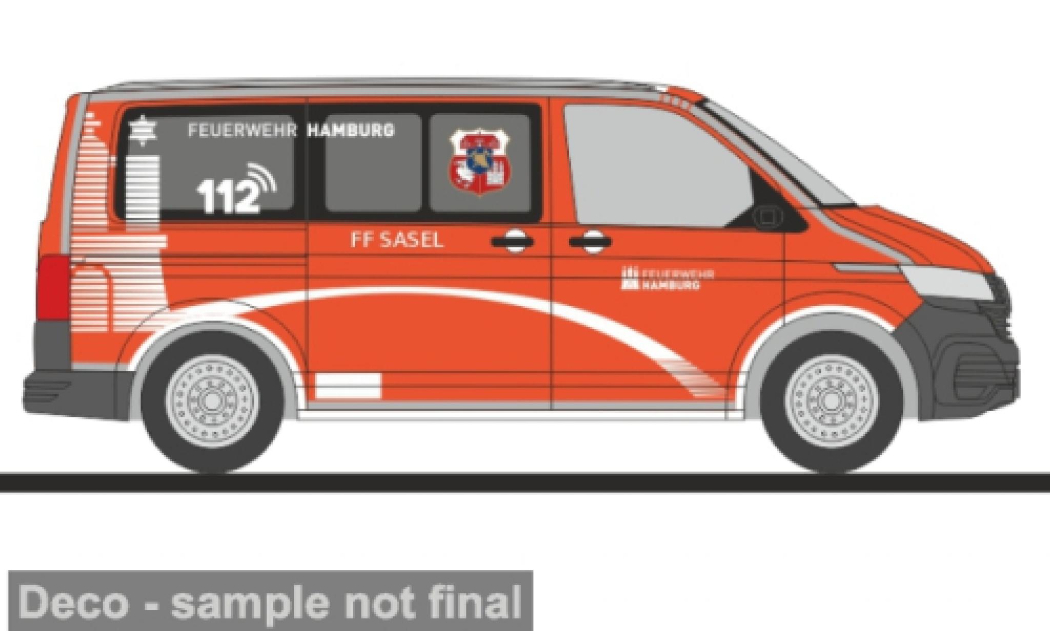 Volkswagen T6 1/87 Rietze .1 FW Hamburg - Sasel 1:87 modellini auto