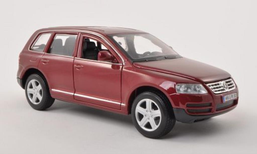 Volkswagen Touareg 1/24 Burago I rosso modellino in miniatura