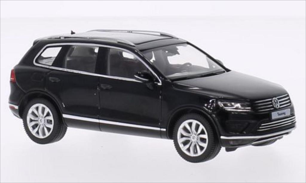 Volkswagen Touareg 1/43 Herpa II nero 2014 modellino in miniatura