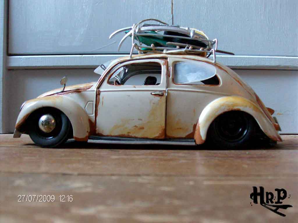 Volkswagen Kafer 1/18 Maisto coccinelle split hoodride modellino in miniatura