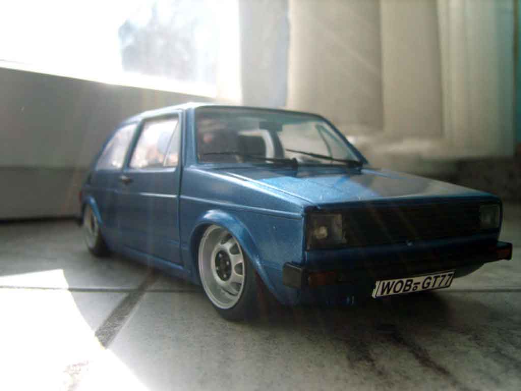 Volkswagen Golf 1 GTI 1/18 Solido 1 GTI calandre phare us et jantes ats tuning modellino in miniatura
