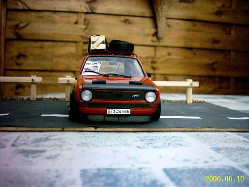 Volkswagen Golf 1 GTI 1/18 Solido 1 GTI german old school tuning modellino in miniatura