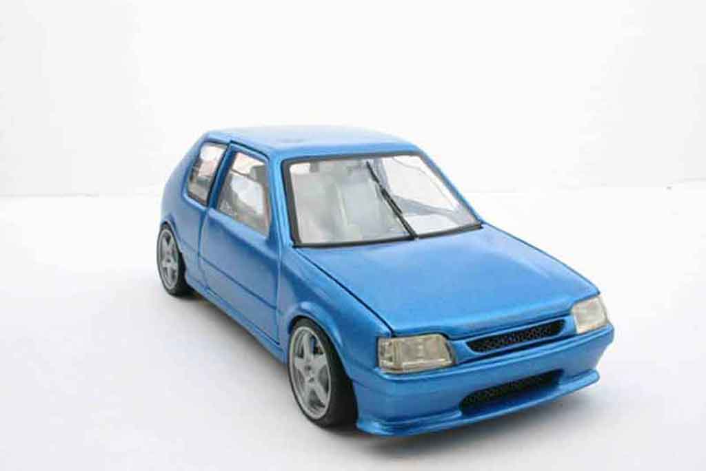 Peugeot 205 GTI 1/18 Solido GTI blu tuning tuning modellino in miniatura