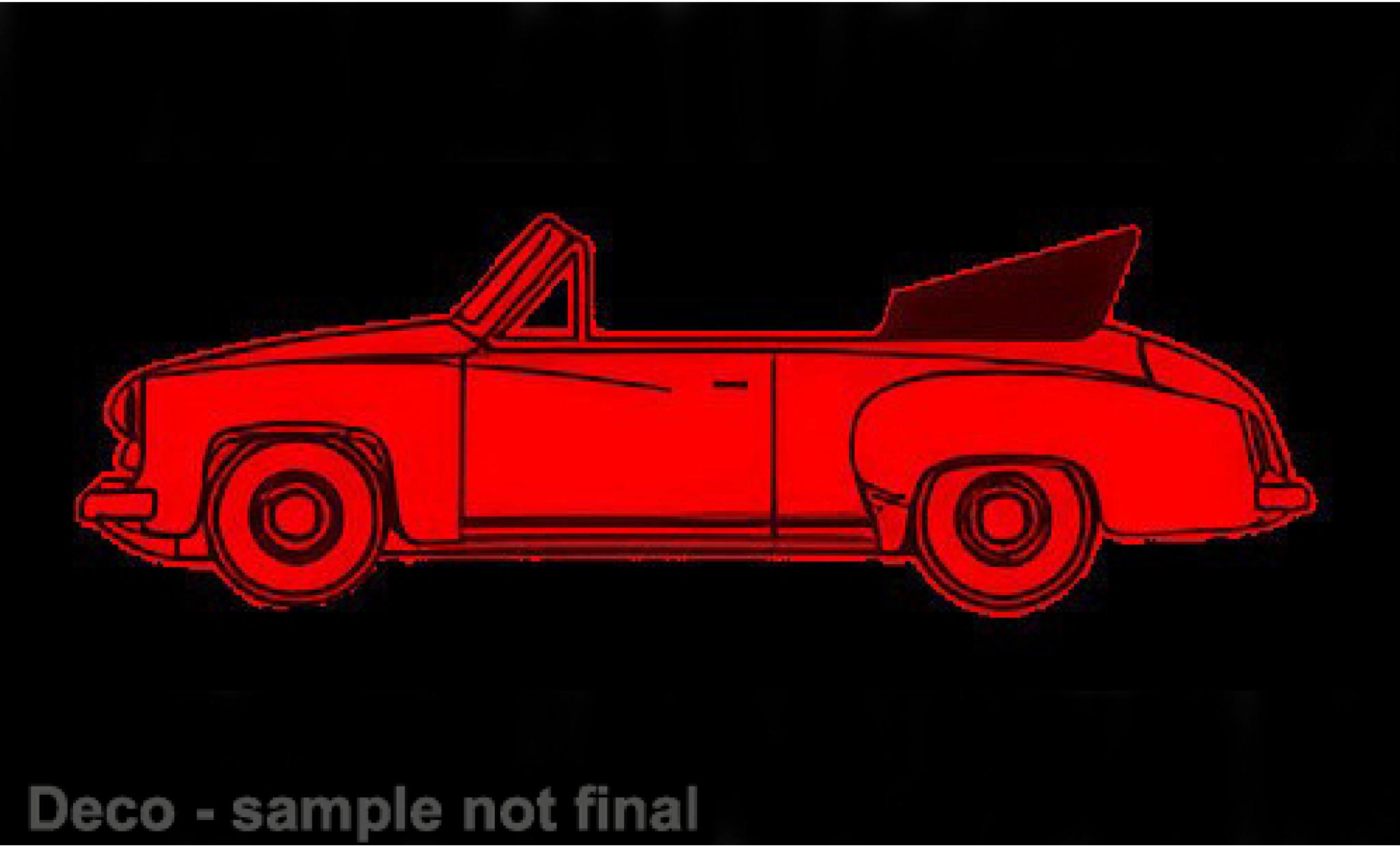 Wartburg 311 1/87 Brekina Cabriolet rot 1959 1:87 modellini auto