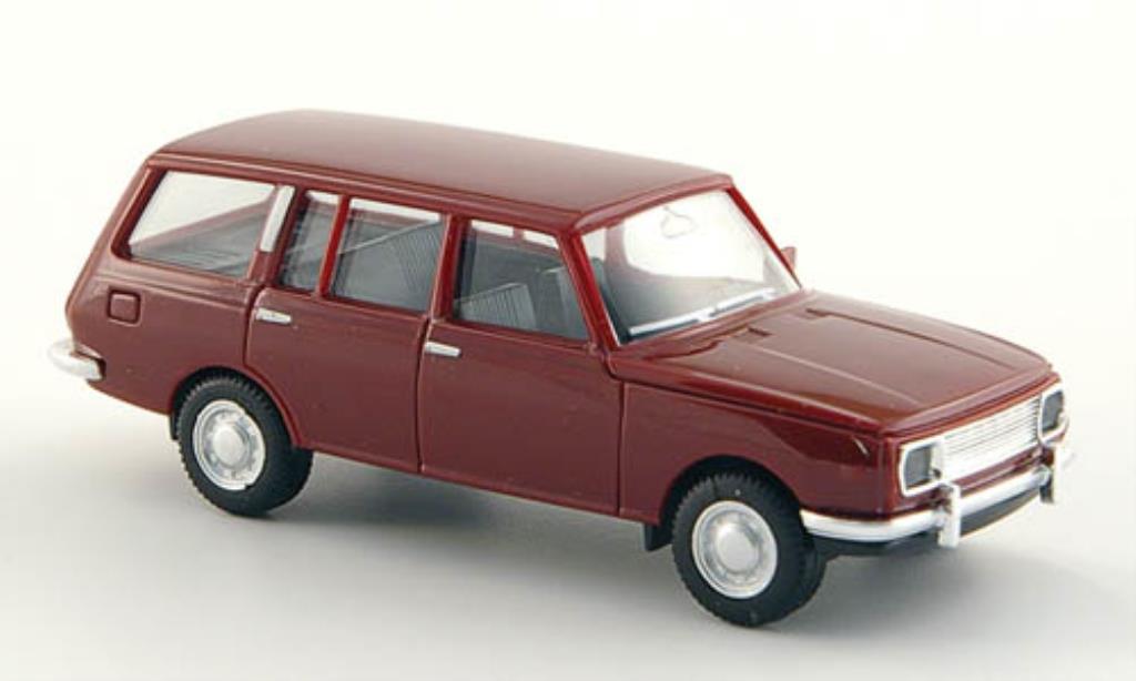 Wartburg 353 1/87 Herpa Tourist rosso modellino in miniatura