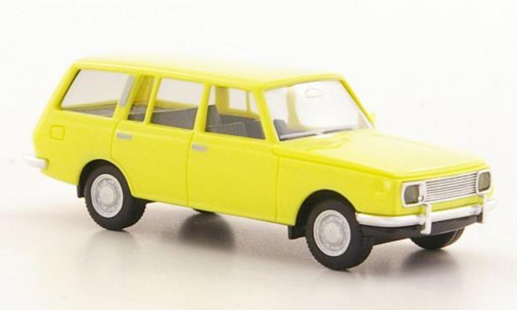 Wartburg 353 1/87 Herpa Tourist giallo modellino in miniatura