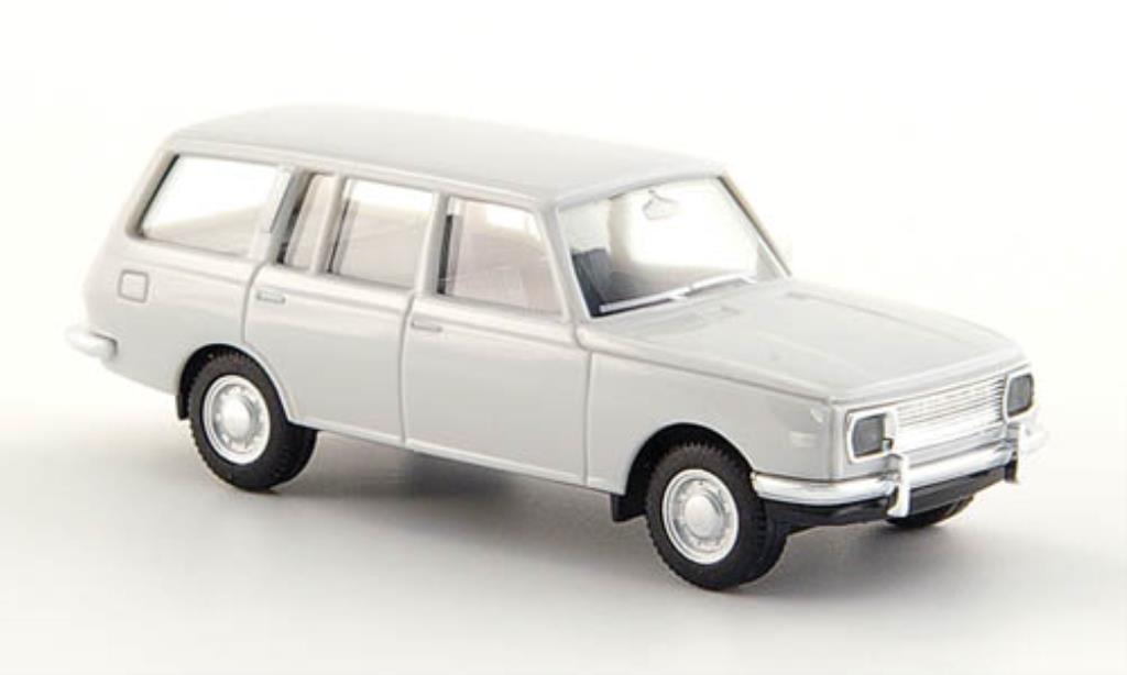 Wartburg 353 1/87 Herpa Tourist bianco modellino in miniatura