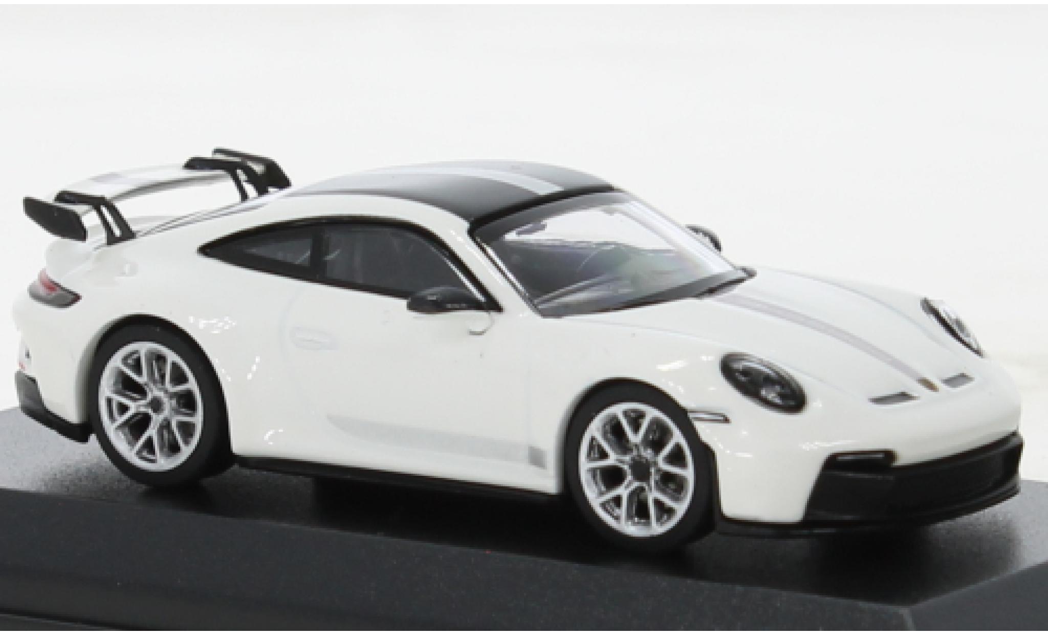 Porsche 992 GT3 1/64 Wbros 911  bianco modellino in miniatura
