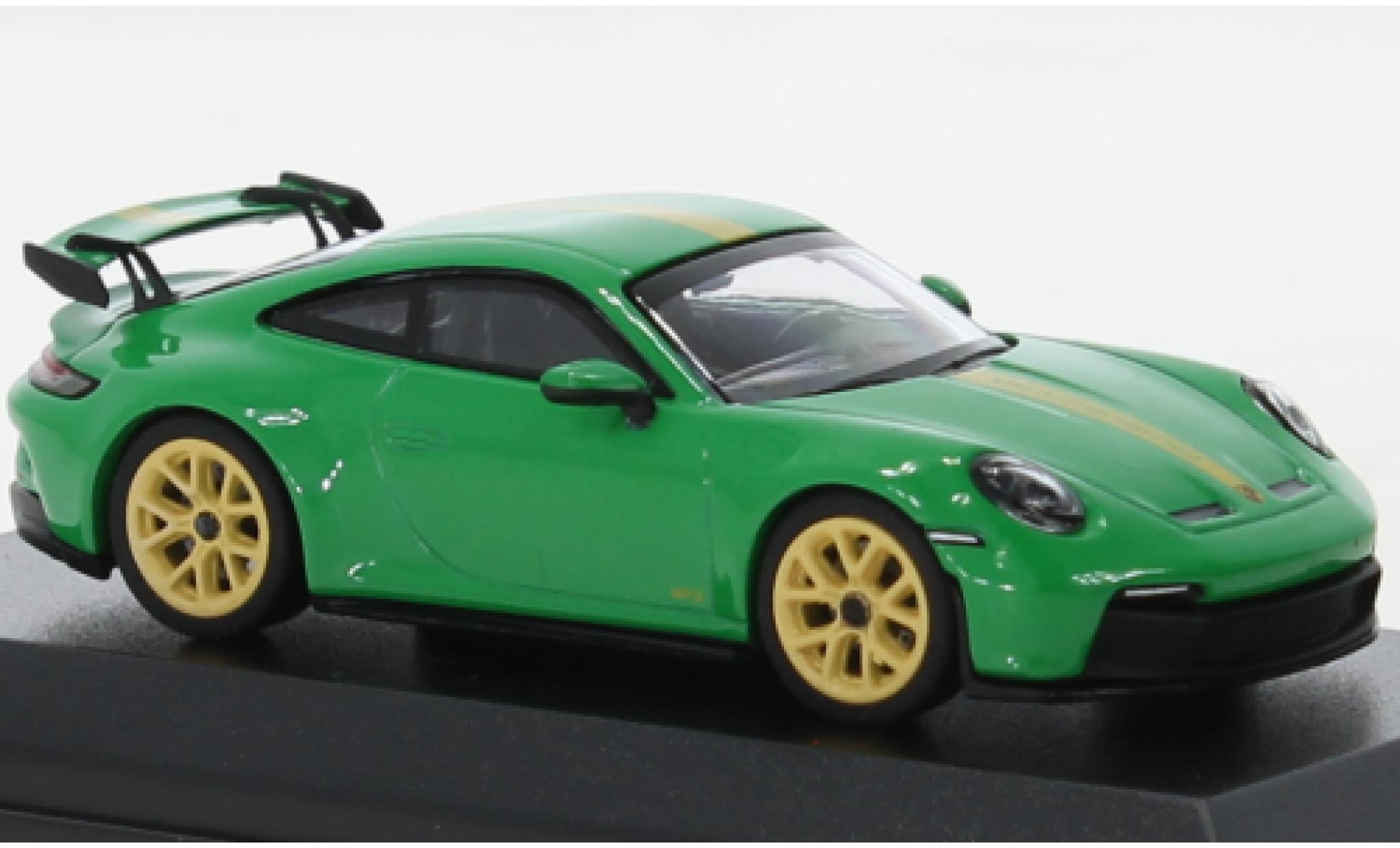 Porsche 992 GT3 1/64 Wbros 911  vert modellino in miniatura