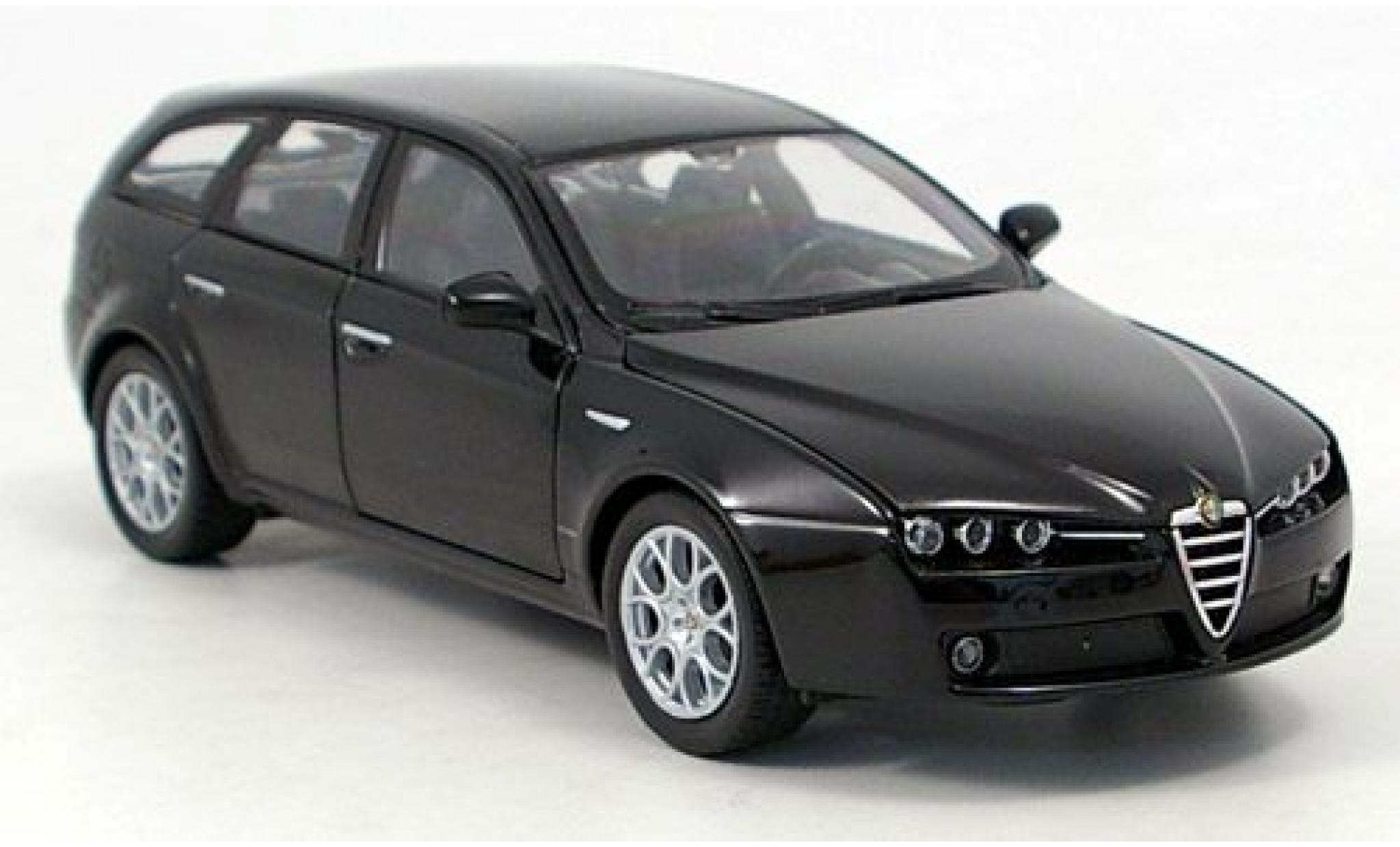 Alfa Romeo 159 1/24 Welly Sportwagon schwarz 1:24 modellino in miniatura