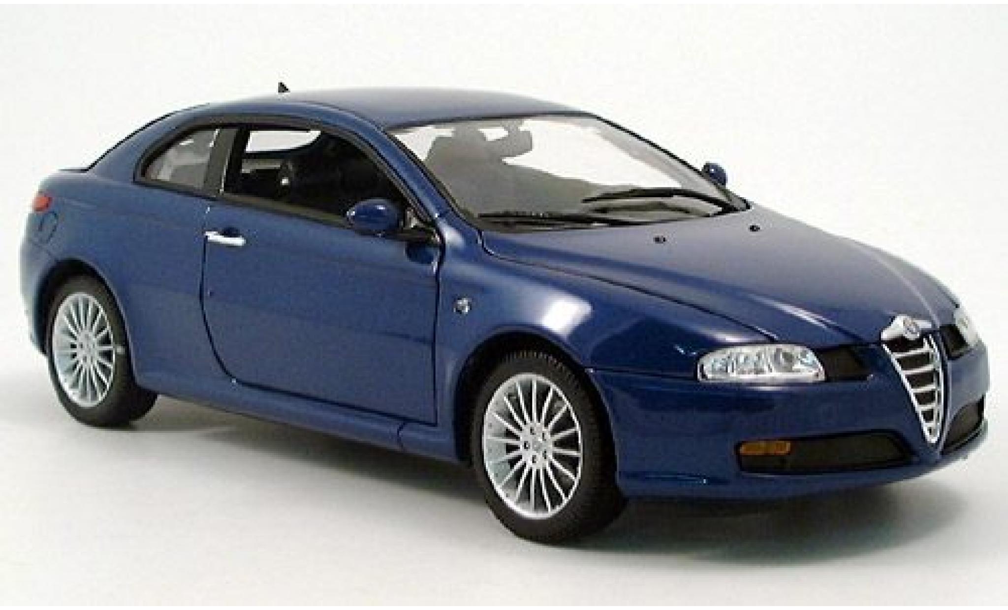 Alfa Romeo GT 1/18 Welly met. blau 2003 1:18 modellino in miniatura