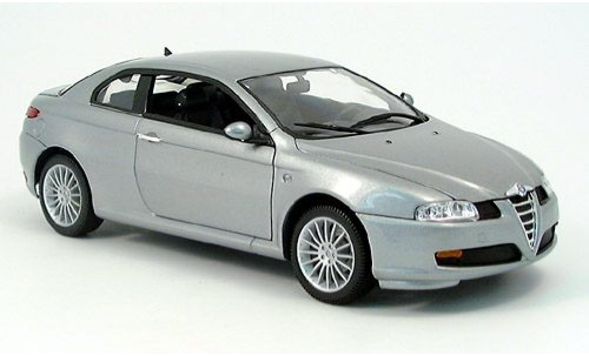 Alfa Romeo GT 1/18 Welly met. grau 2003 1:18 modellino in miniatura