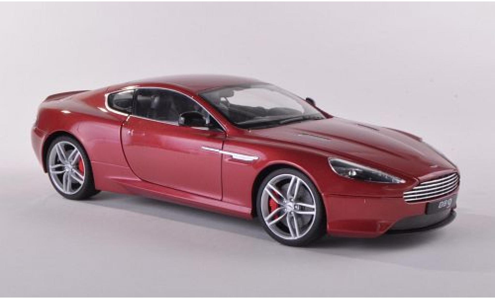 Aston Martin DB9 1/18 Welly Coupe rot 1:18 modellino in miniatura