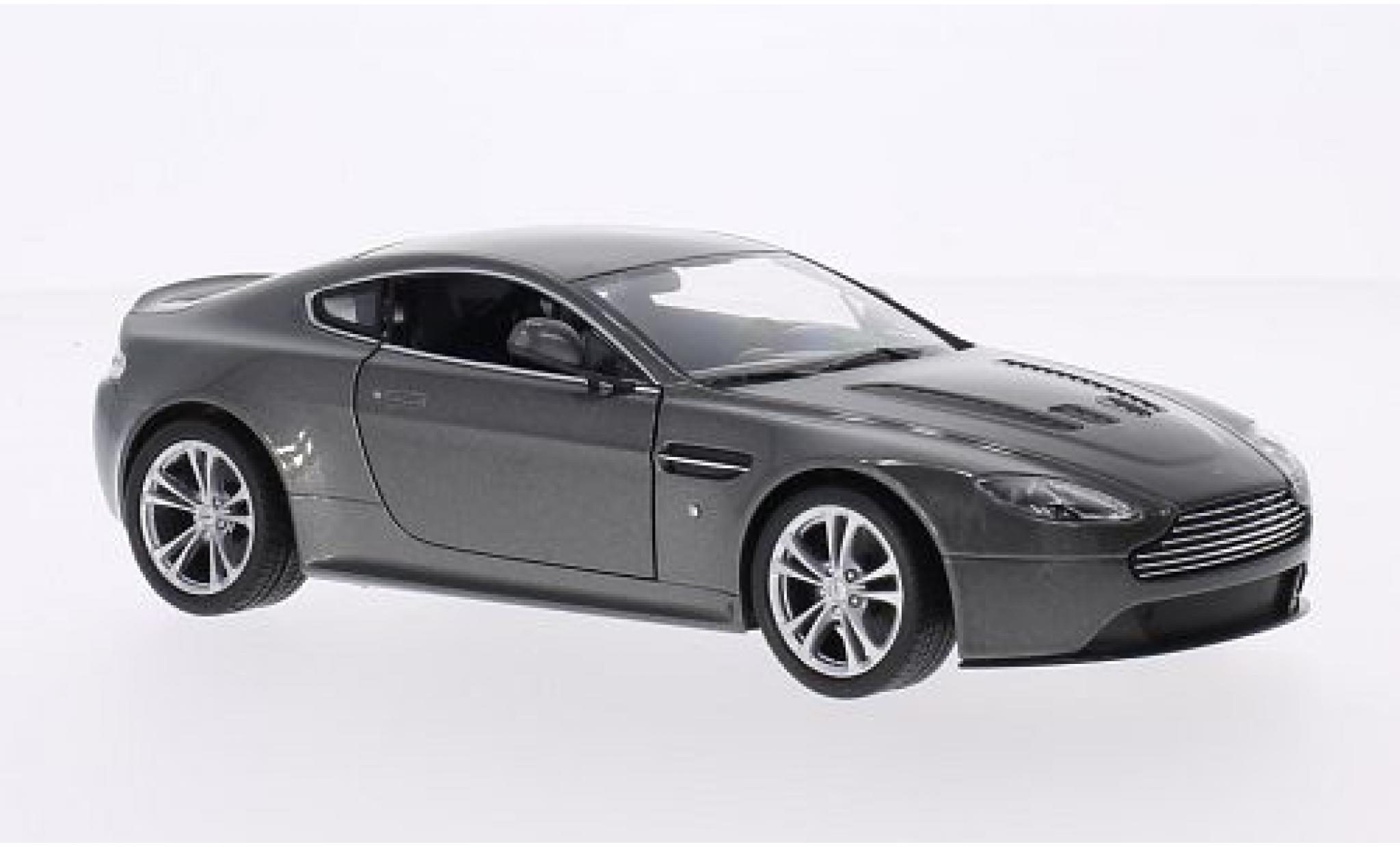 Aston Martin V12 1/24 Welly Vantage grigio 2010 modellino in miniatura