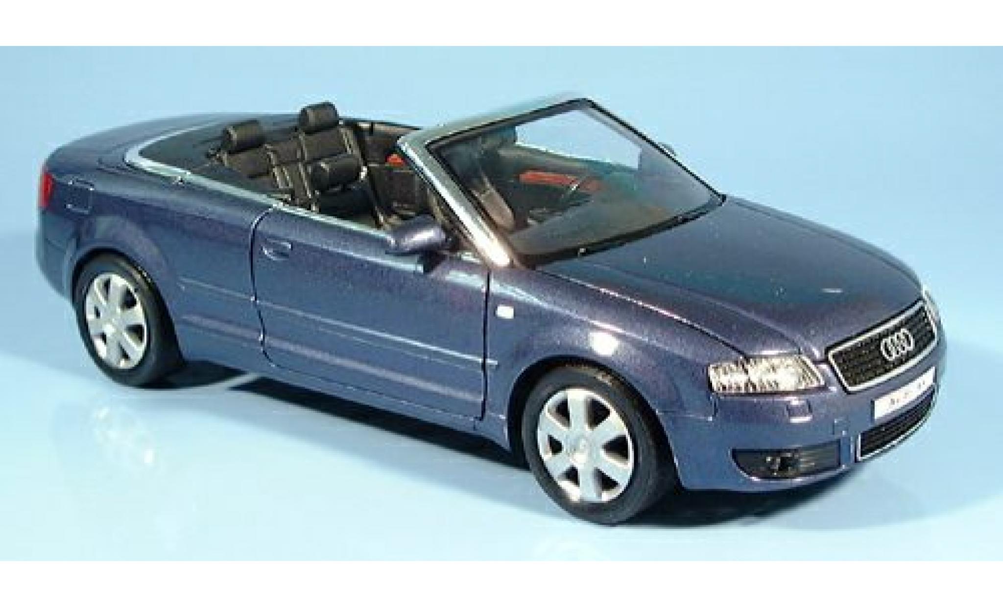 Audi A4 1/24 Welly Cabriolet met. flieder 2003 1:24 modellino in miniatura