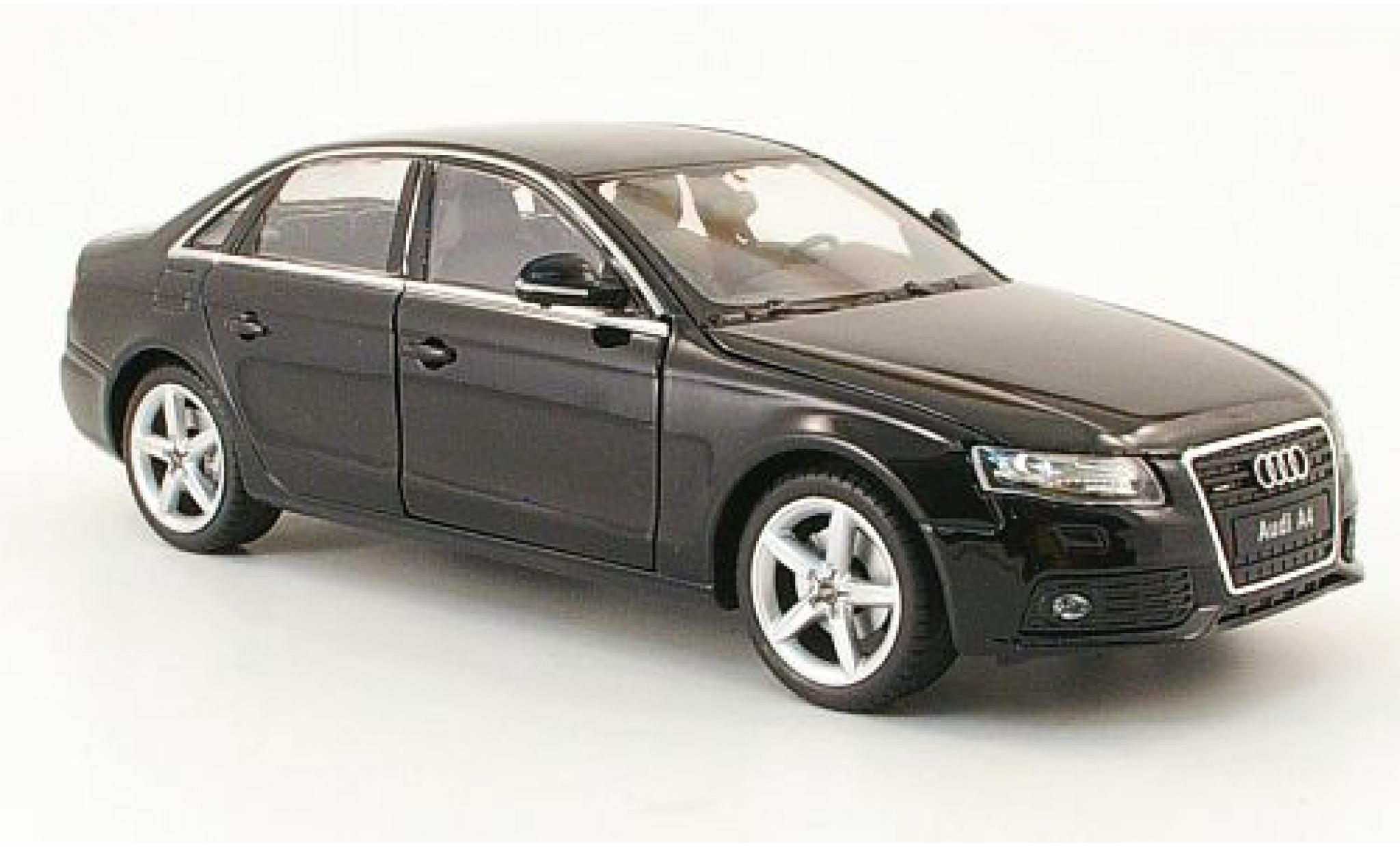 Audi A4 1/24 Welly schwarz 2009 1:24 modellino in miniatura