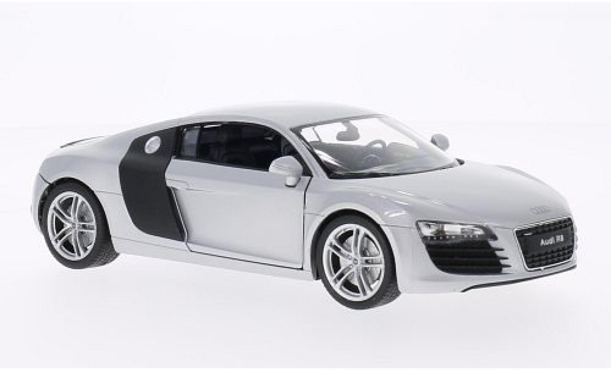 Audi R8 1/24 Welly V10 grigio/carbon modellino in miniatura
