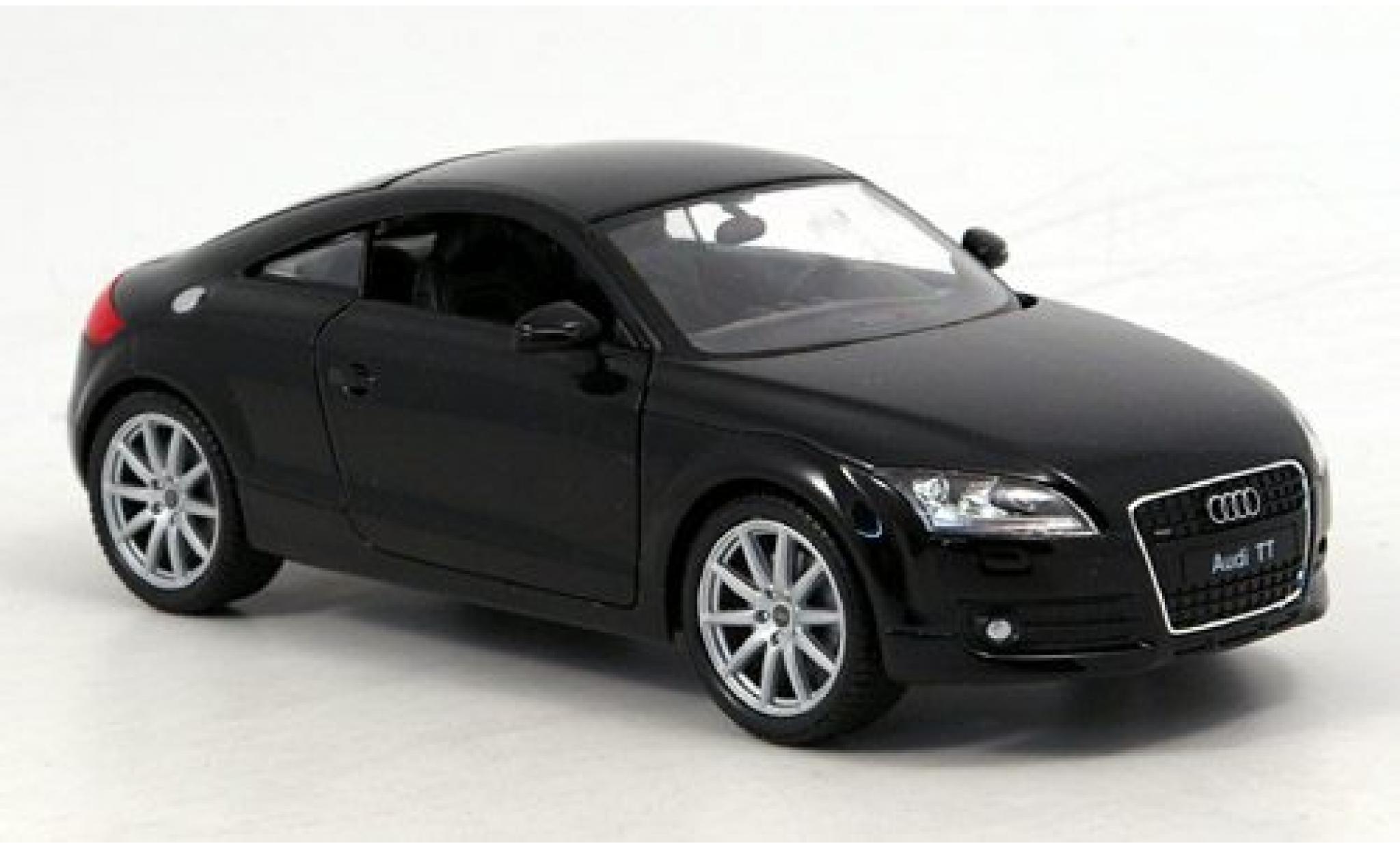 Audi TT 1/24 Welly Coupe schwarz 1:24 modellino in miniatura