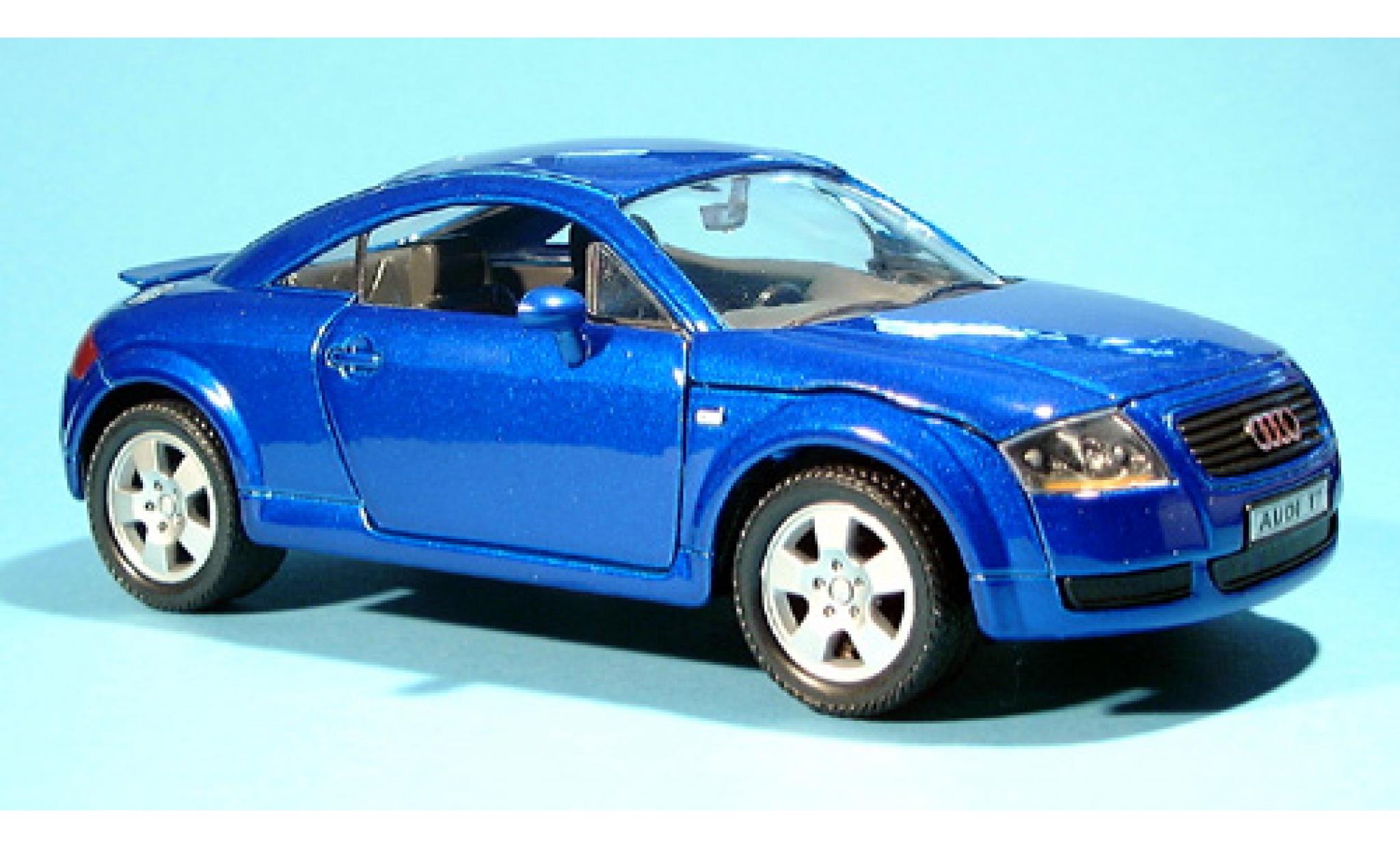 Audi TT 1/24 Welly met. blau 1:24 modellino in miniatura