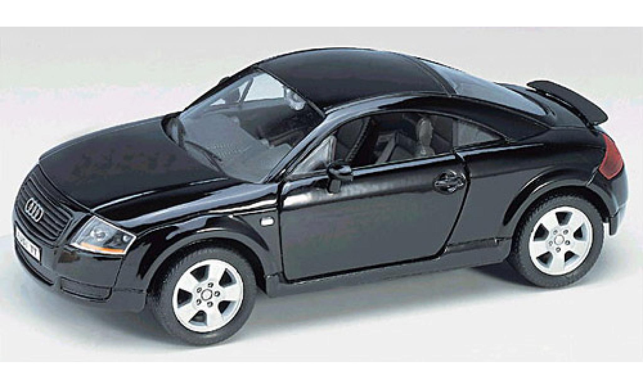 Audi TT 1/24 Welly schwarz 1:24 modellino in miniatura