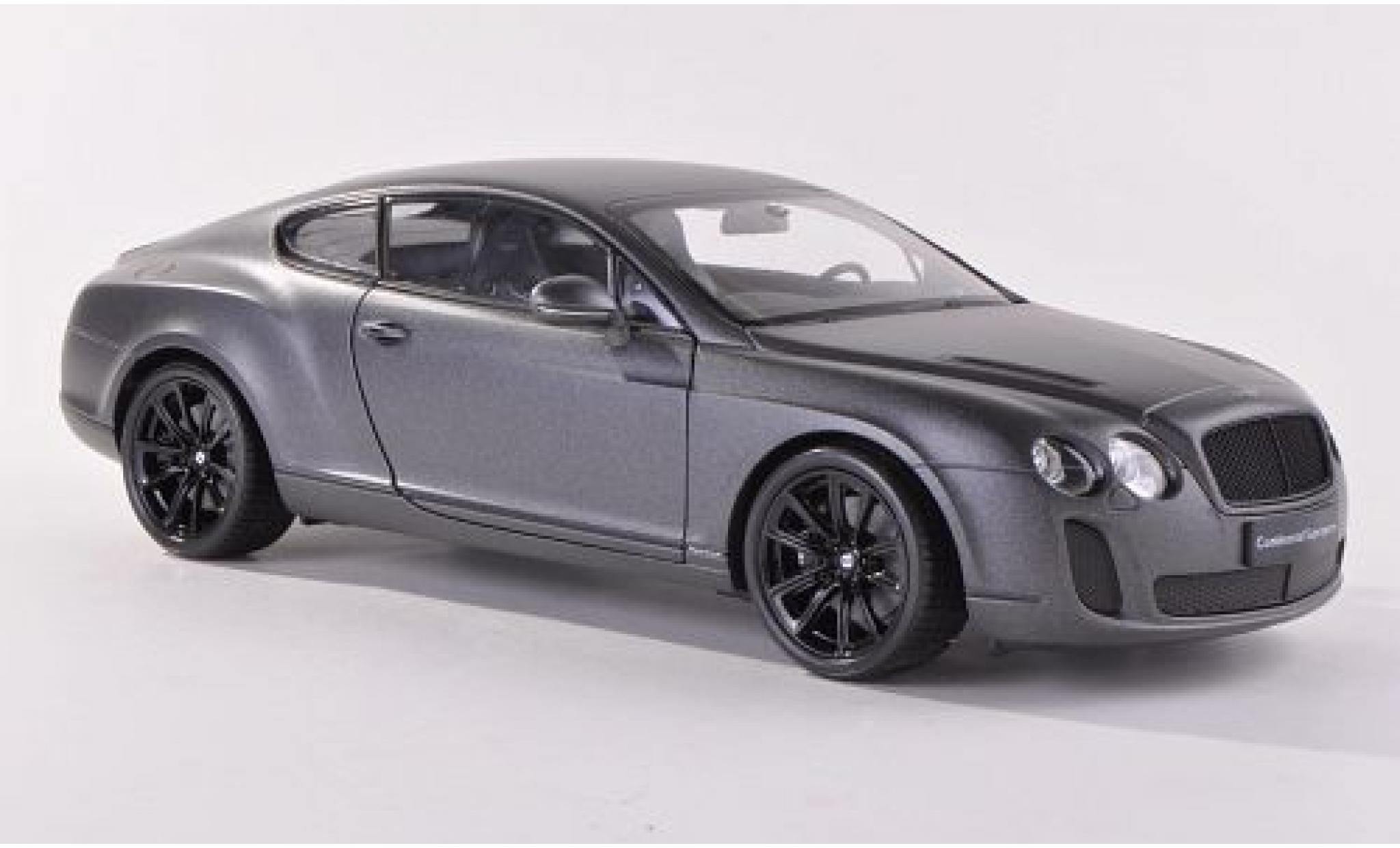 Bentley Continental 1/18 Welly Supersports matt-anthrazit LHD 1:18 modellino in miniatura