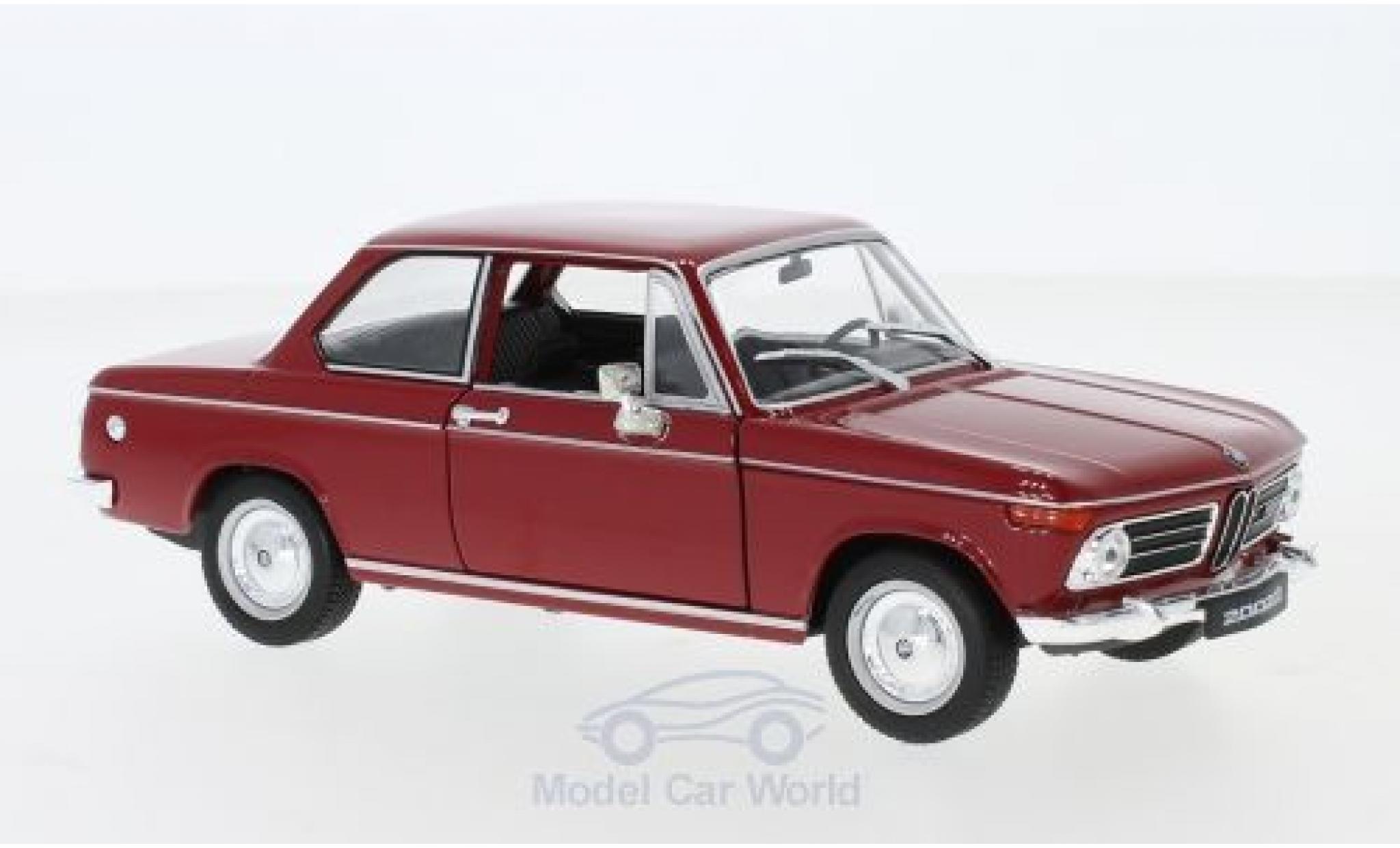 Bmw 2002 1/24 Welly ti rosso modellino in miniatura
